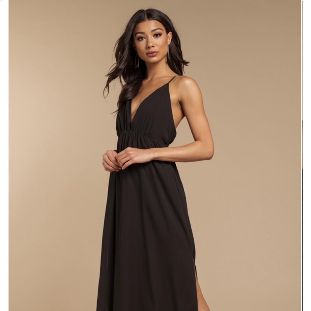 Tobi Imagine This Black Maxi Dress Size Medium